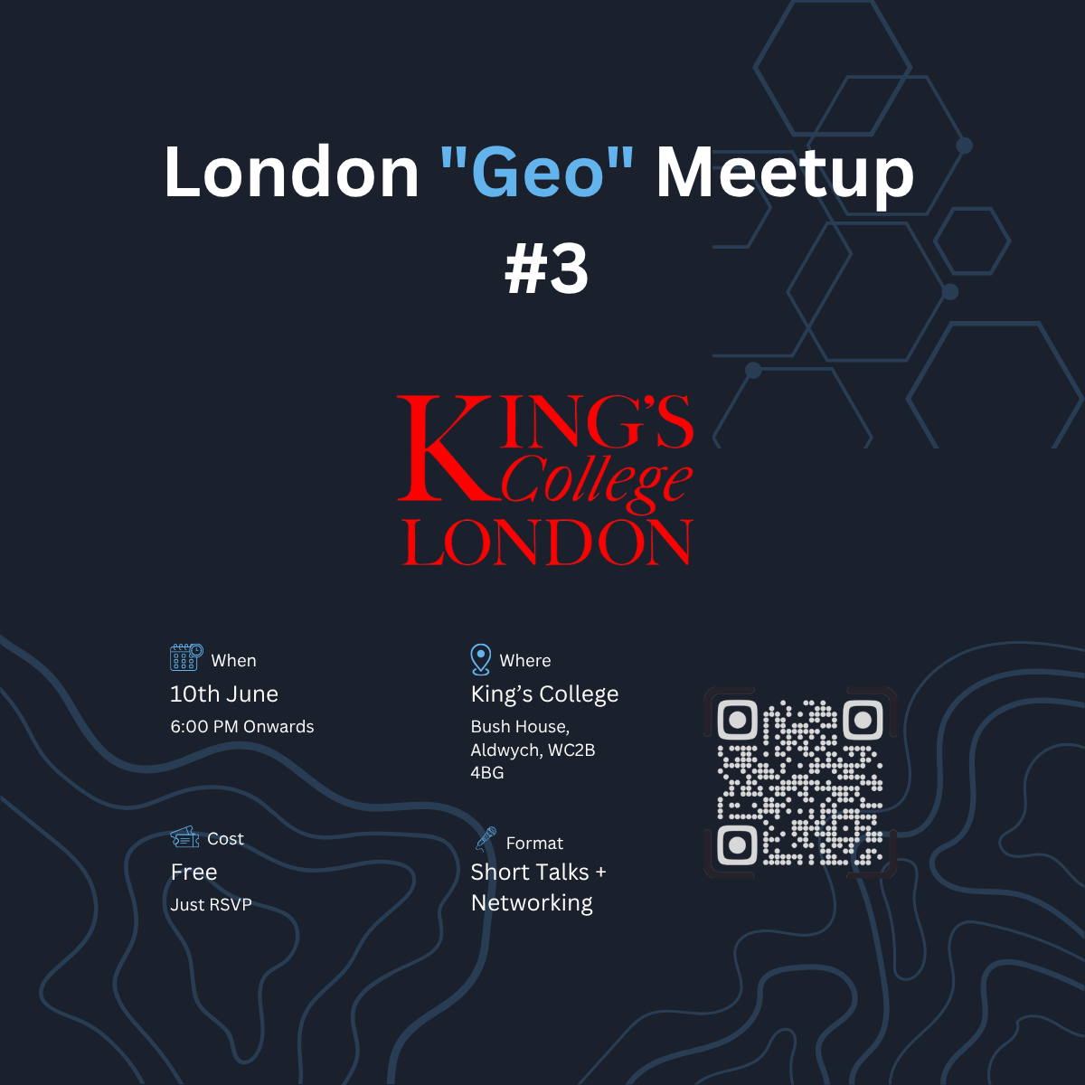 London Geo Meetup June 2026 poster